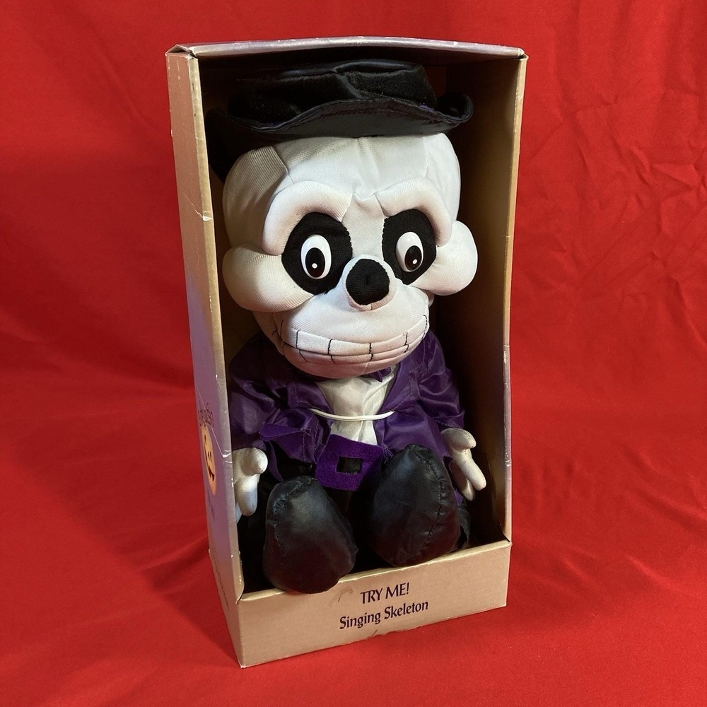 Vtg 2004 Halloween Animated Skeleton /  Sings Rotten Goblin / Moves / In Box